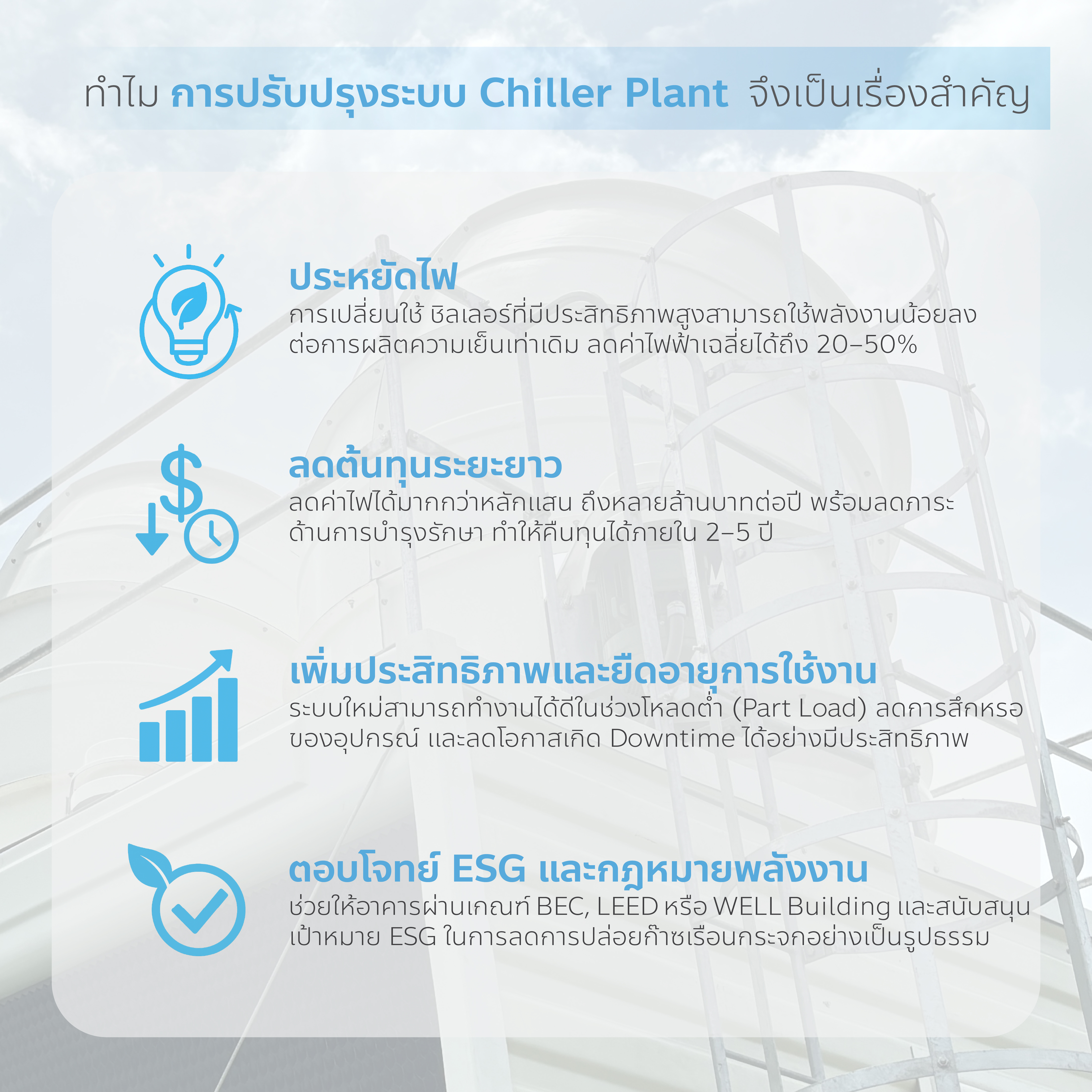 อัปเกรด Chiller Plant 